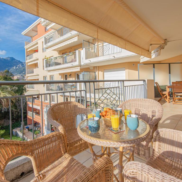 VILLA MELANIE - Agréable 3 pièces - Centre ville Menton - Parking - Two-Bedroom Apartment - 18