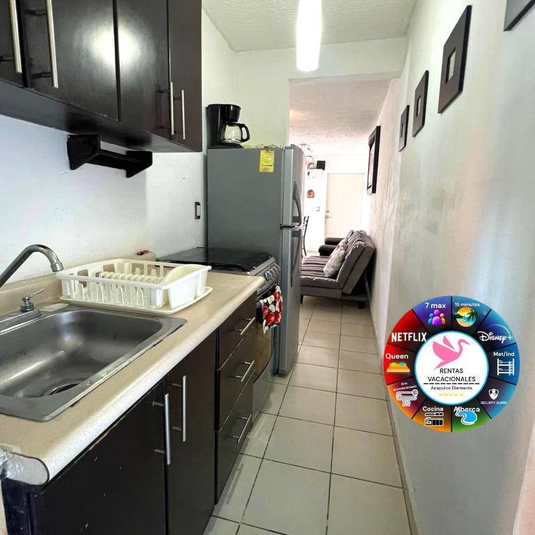 Depa Acapulco diamante alberca wifi - Apartamento Estándar de 1 dormitorio - 2
