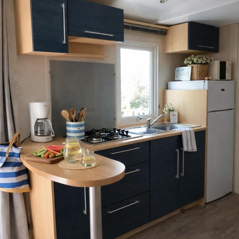 MOBILHOME OLIVIER - Camping avec piscine à Port-la-Nouvelle - Mobile Home - 5