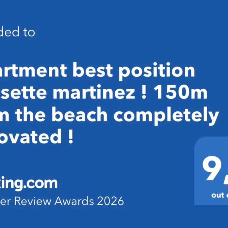 Apartment best position croisette martinez ! 150m from the beach completely renovated ! - Apartamento de 1 dormitorio - 3