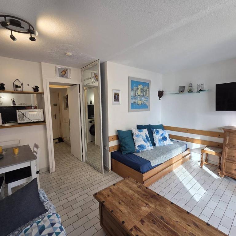 ALHAMBRA Joli studio cabine proche plage Richelieu Cap d'Agde - Apartment mit Poolblick - 4