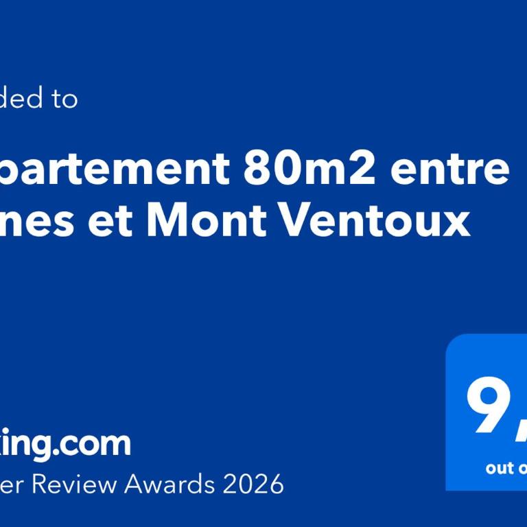 Appartement 80m2 entre vignes et Mont Ventoux - Appartement 2 Chambres - 24