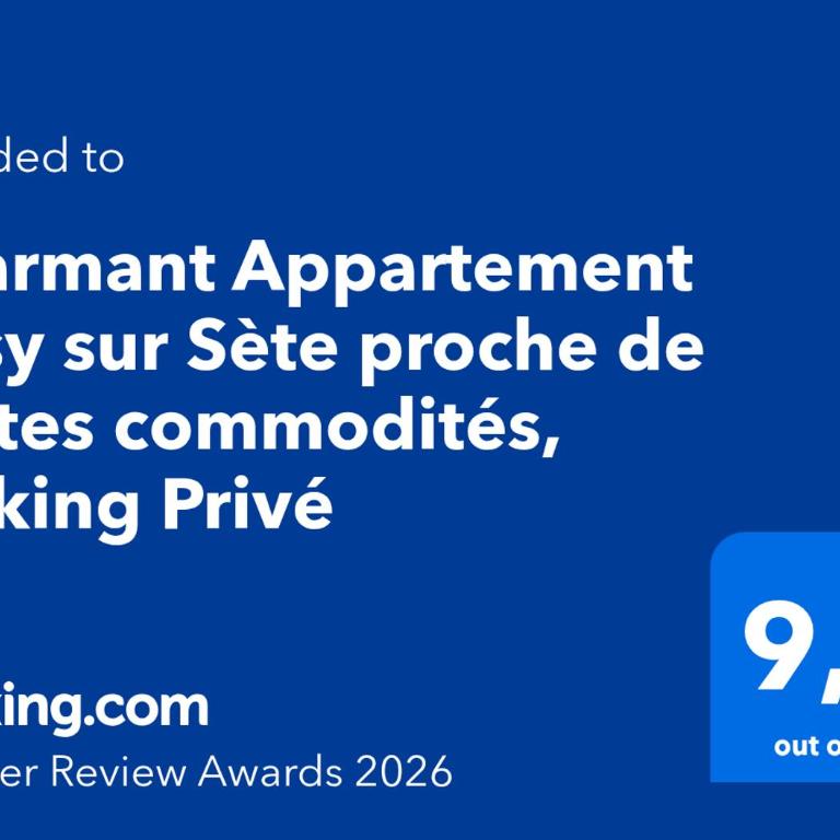 Charmant Appartement Cosy sur Sète proche de toutes commodités, Parking Privé - Apartment mit 1 Schlafzimmer - 2