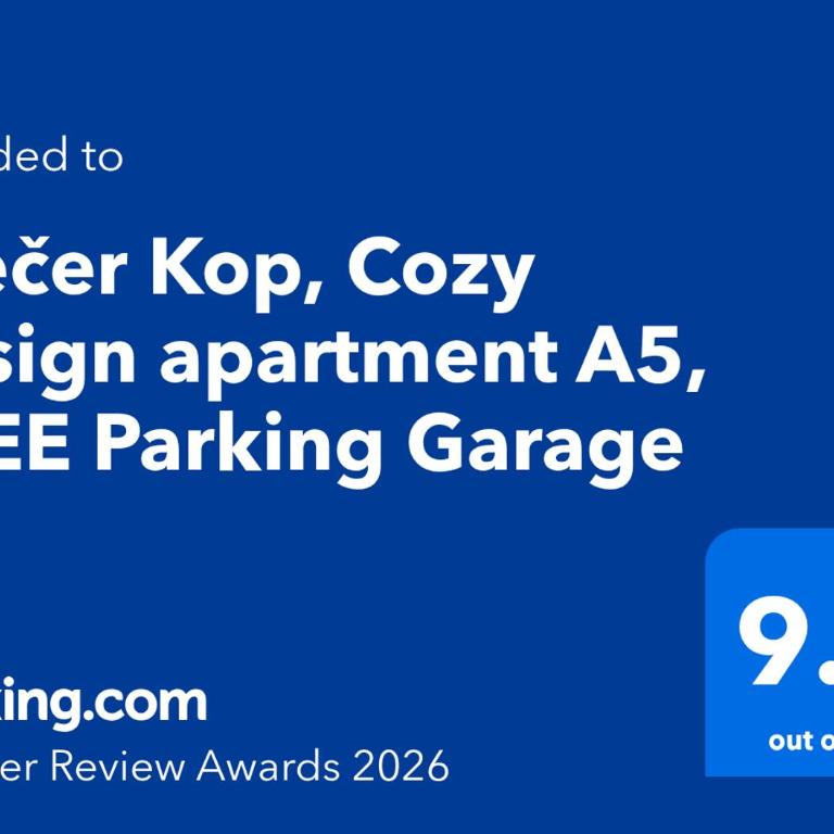 Glečer Kop, Cozy design apartment A5, FREE Parking Garage - One-Bedroom Apartment - 5
