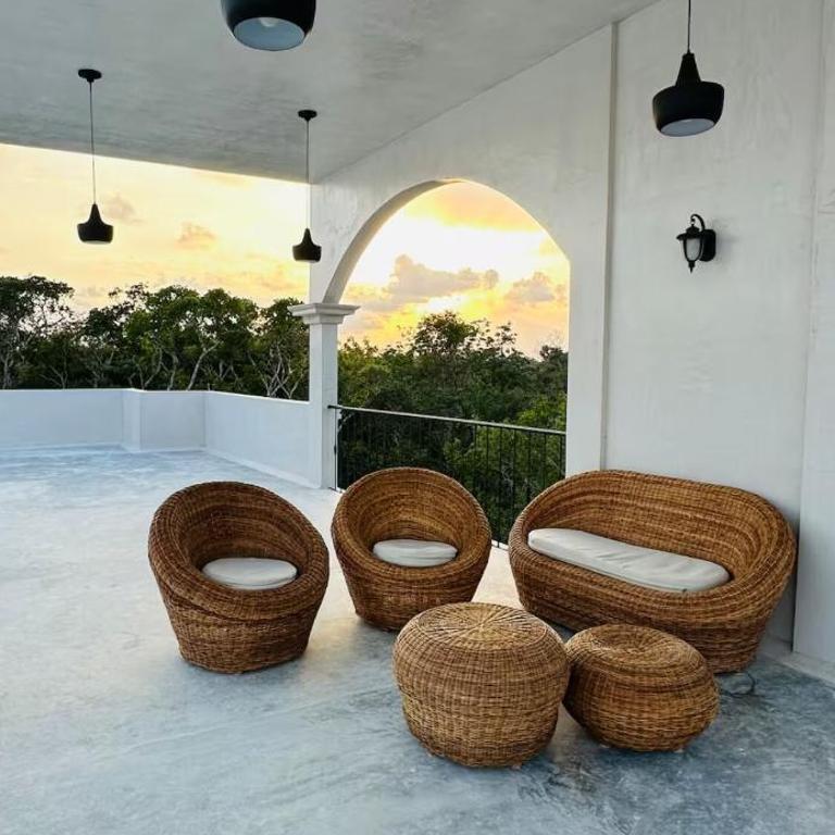 Tulum Jungle loft with Pool and rooftop near Beach and Cenotes and dowtown! Fast WiFi! Perfect for Expats - Apartamento Superior con balcón - 15