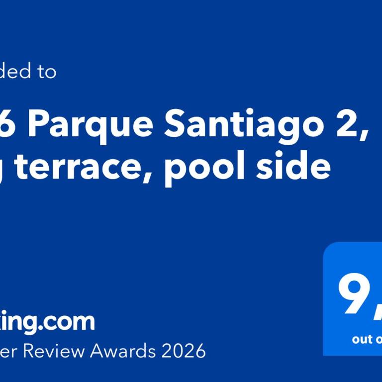 196 Parque Santiago 2, big terrace, pool side - Appartamento con 2 Camere da Letto - 41