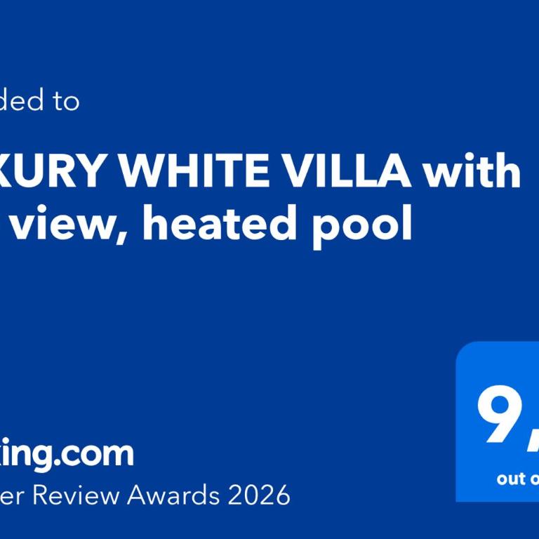 LUXURY WHITE VILLA with sea view, heated pool - Villa - 62
