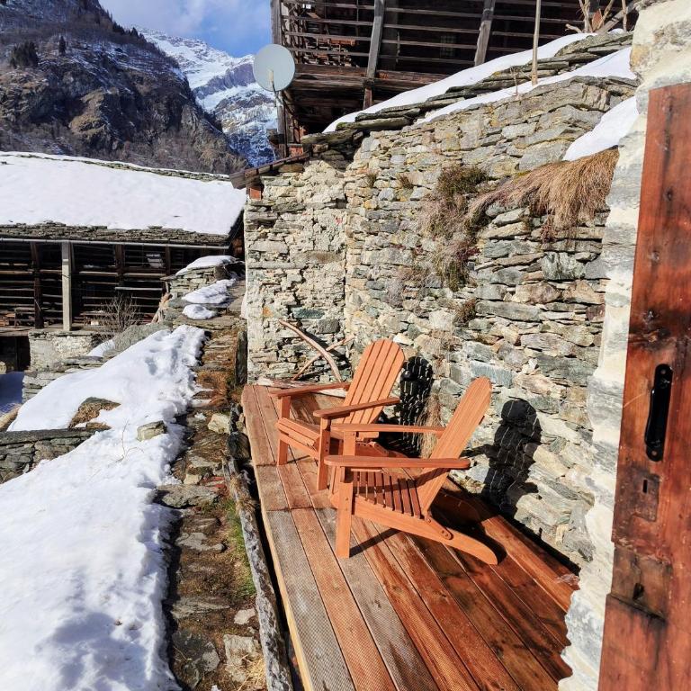 De Schoof, Mini-chalet walser avec une vue époustouflante - Chalet con 1 Camera da Letto - 2