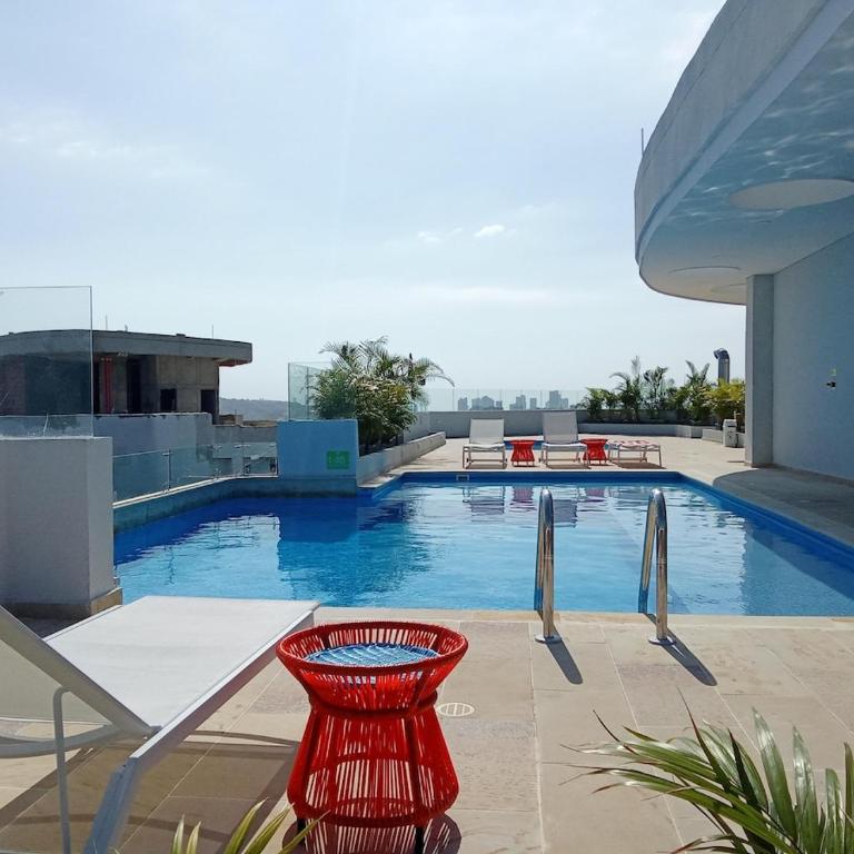 Cielo Mar LaBoquilla Blue sea beach Cartagena - Three-Bedroom Apartment - 27