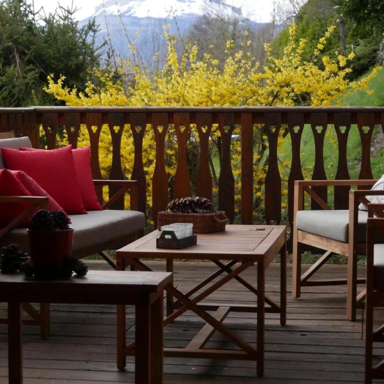 Chalet la Colombière - Doppelzimmer mit Bergblick - 1