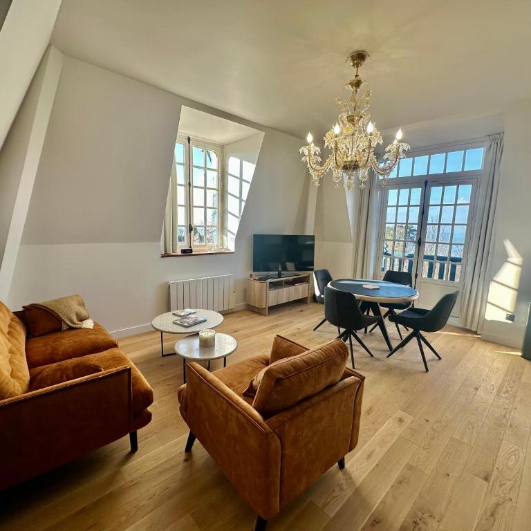 Appartement dans le Manoir des Creuniers avec vue mer - Apartment mit 2 Schlafzimmern - 15