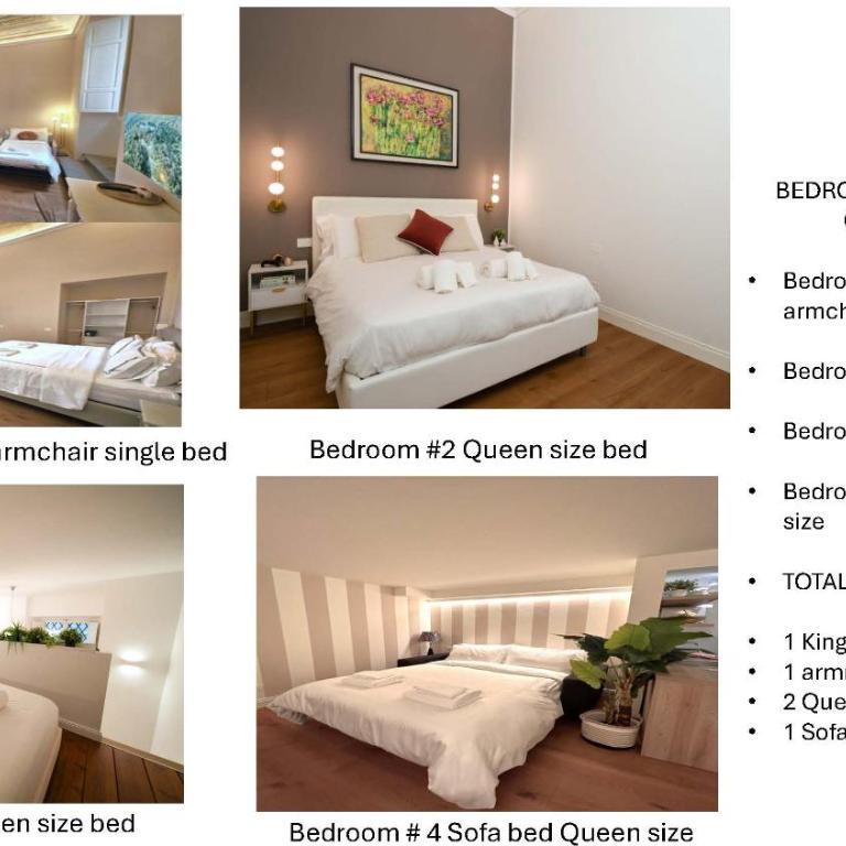 Bella Benci - Frescoed Apartment Central Florence - Appartamento Deluxe con 4 Camere da Letto - 65
