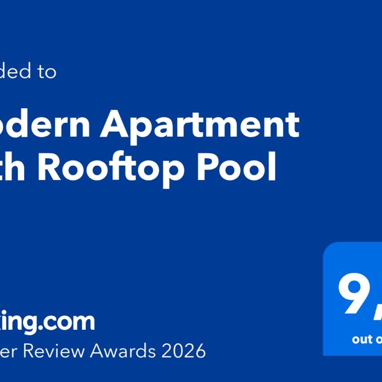 Modern Apartment with Rooftop Pool - One-Bedroom Apartment - 29