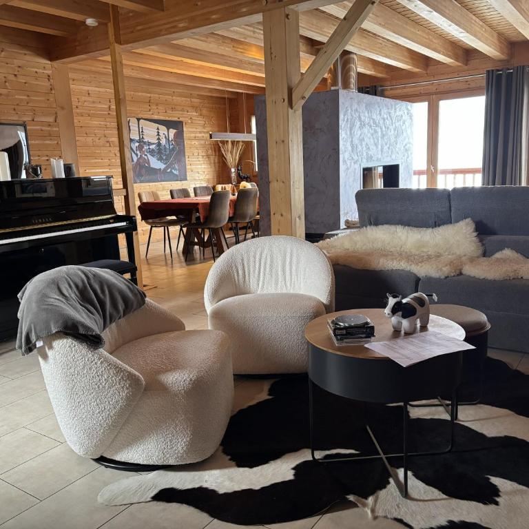 Chalet Alpaga Manigod La Clusaz 11 personnes - Maison 5 Chambres - 21