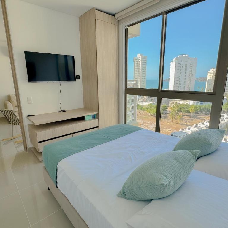 Aptos vacacionales para estrenar en Reserva del Mar II - Bedviajes - Apartamento de 2 dormitorios con balcón - 1