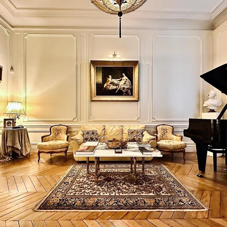 Luxury and Exclusive 130sqm estate 4m ceilings with garden view near Arc de Triomphe and Palais des Congrès - Appartement 2 Chambres - 22