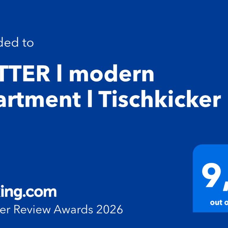 BETTER l modern apartment l Tischkicker - Apartment mit 3 Schlafzimmern - 2