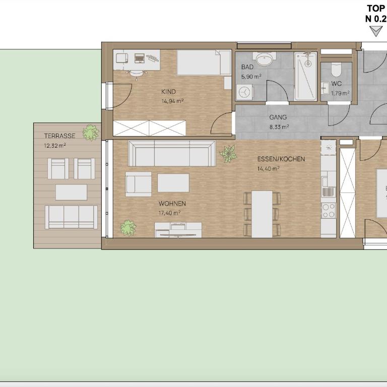 Ennstal-Homes - Apartment mit 2 Schlafzimmern - 17