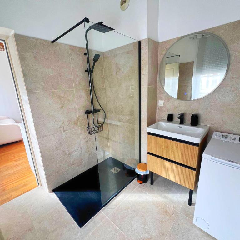 Superbe T2 avec Terrasse et parking privés en centre ville - Apartment mit 1 Schlafzimmer und Terrasse - 8