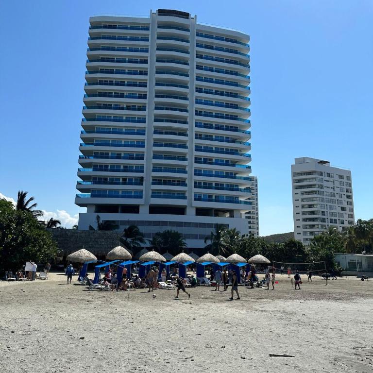 Apartment with beach access in Reserva Del Mar Rodadero Sur - Two-Bedroom Deluxe Apartment with Balcony - 36