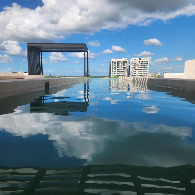 Infinity pool with panoramic view in Mérida - Two-Bedroom Apartment - 6