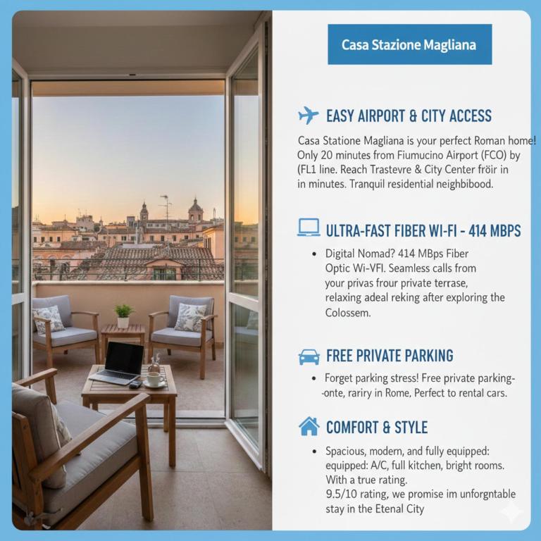 Casa Stazione Magliana - Apartment mit Terrasse - 20