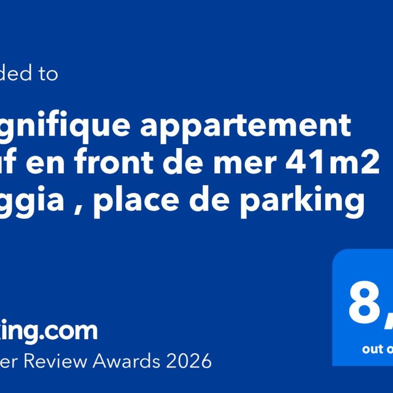 Front de mer-4 pers-parking privé -plage à 2 m à pied - Appartement 1 Chambre - 38