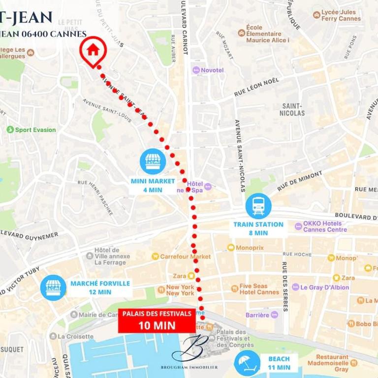 Le Saint-Jean - Cozy terrasses Cannes - Apartment mit 2 Schlafzimmern - 6