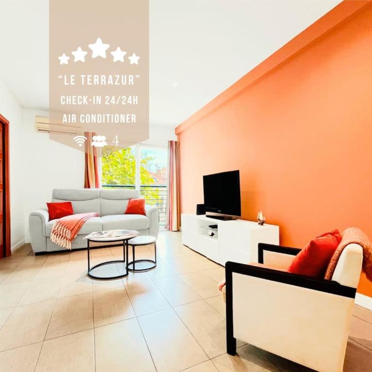 Le TerrAzur - Logement 4 personnes Cannes - Apartment mit 1 Schlafzimmer - 1