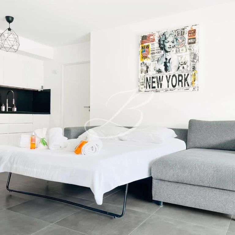 Le Beach Croisette - Close to Palais & Mer - Apartment mit 2 Schlafzimmern und Balkon - 7