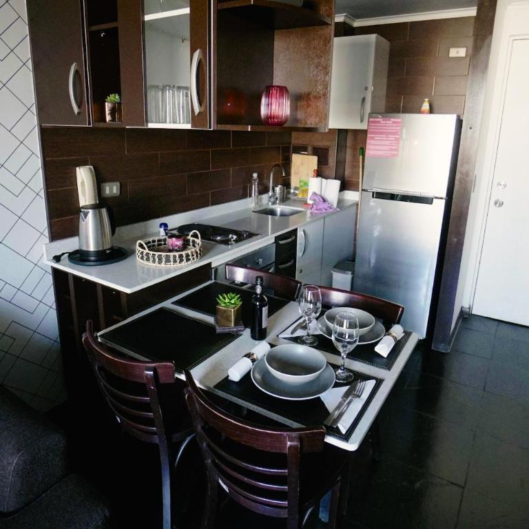 Apartamento con Vista a la Cordillera y Estacionamiento en Santiago Centro Modern apartment with mountain view and parking in Santiago Centre - One-Bedroom Apartment with Balcony and Mountain View - 43