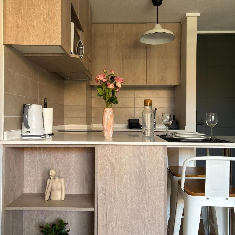 Moderno y acogedor depto cercano a Portal Ñuñoa y Estadio Nacional - One-Bedroom Apartment - 5
