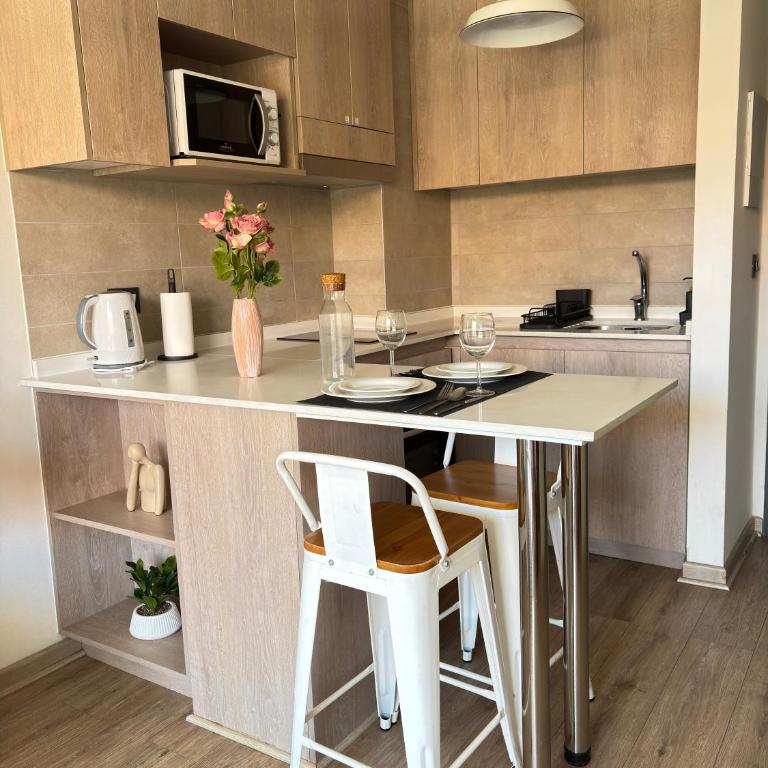 Moderno y acogedor depto cercano a Portal Ñuñoa y Estadio Nacional - One-Bedroom Apartment - 6