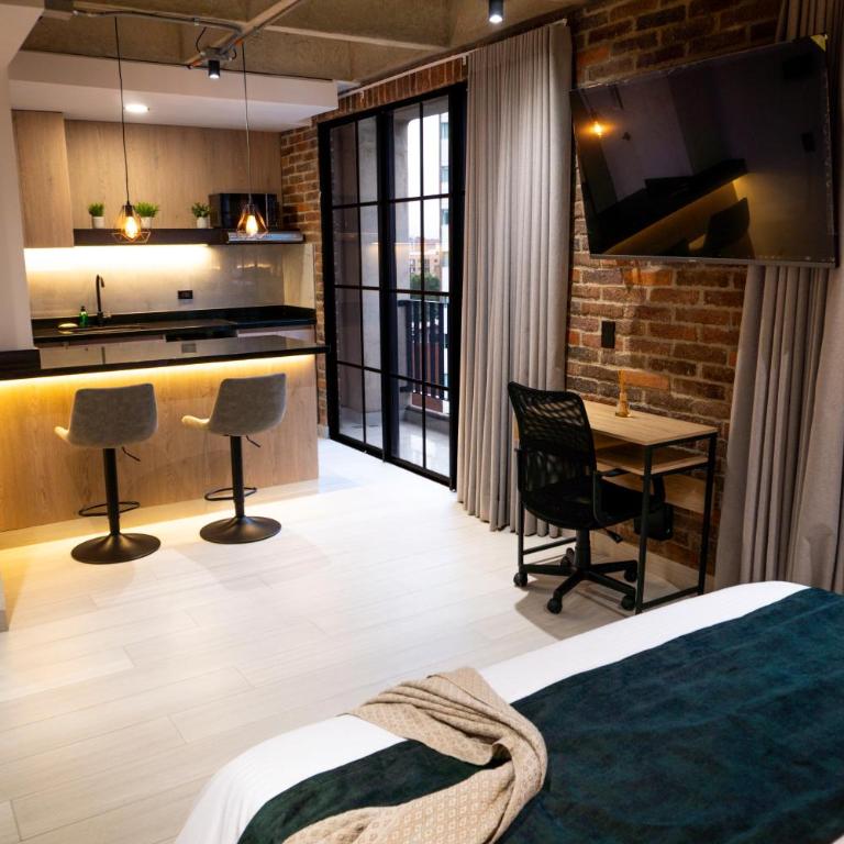 Estrena Apto Moderno para Viajeros con Estilo - One-Bedroom Apartment - 8
