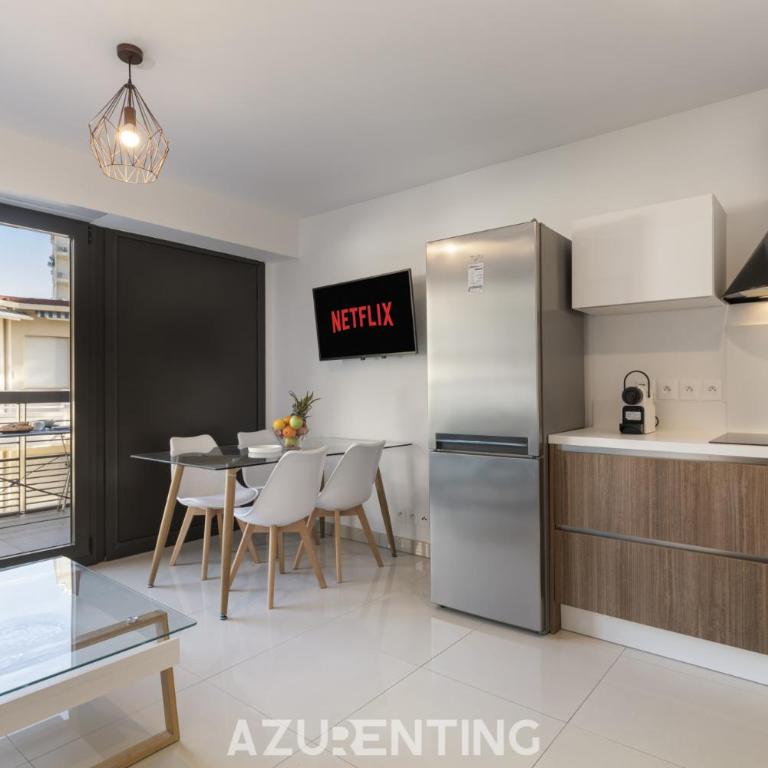 Azurenting - T2 Front de Mer - Clim - Parking - Appartement 1 Chambre avec Balcon et Vue sur Mer - 15