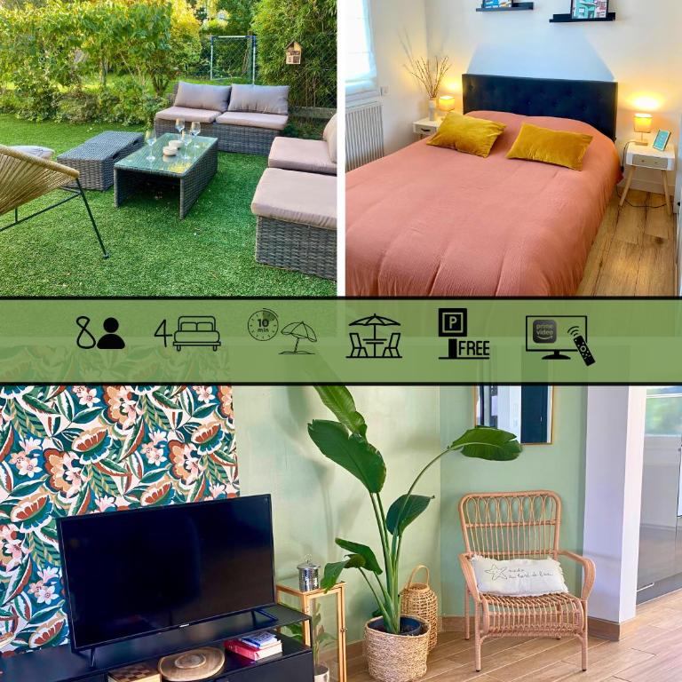 Maison 8 pers - 3 ch - jardin - proche plage - Villa SixMaGa - Haus mit 3 Schlafzimmern - 1