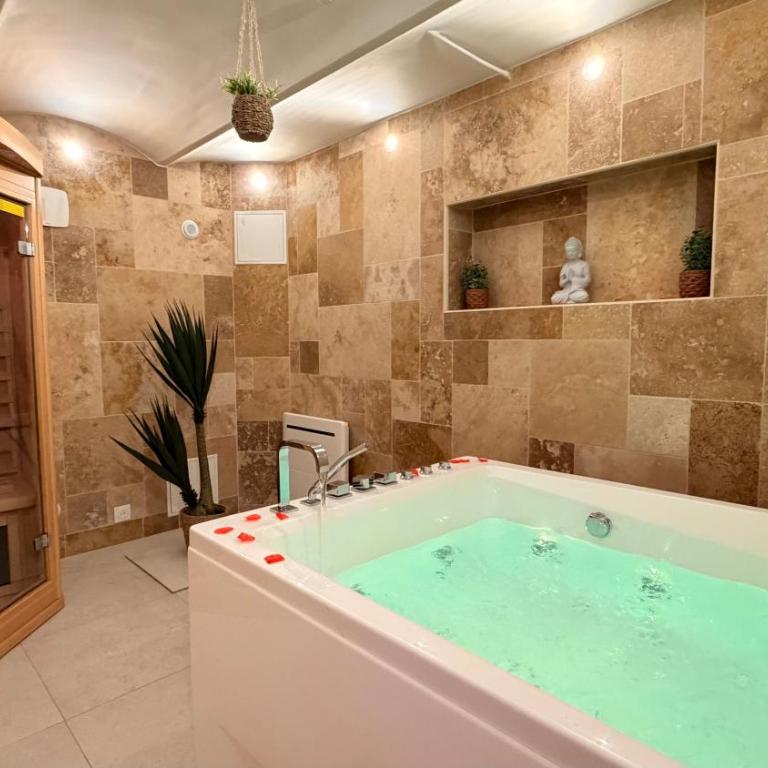 Refuge des intimes - Spa & Sauna en Cave - Appartamento con 1 Camera da Letto - 21