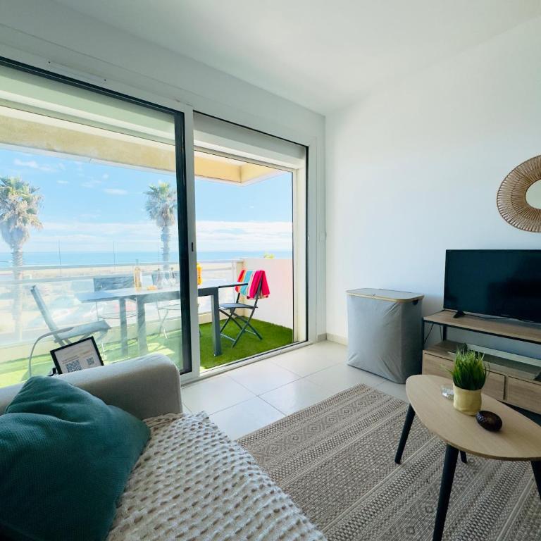 Cap Bleu - Air conditioning - Direct beach access - SudSéjourConciergerie - Appartamento con 1 Camera da Letto, Vista Mare e Balcone - 7