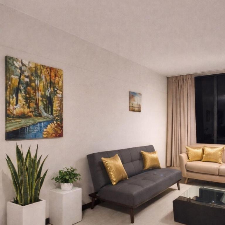 Dpt Entero Miraflores-Modern y Cozy Apartment Prime Location Miraflores Fast WiFi - Deluxe One-Bedroom Apartment with City View - 7