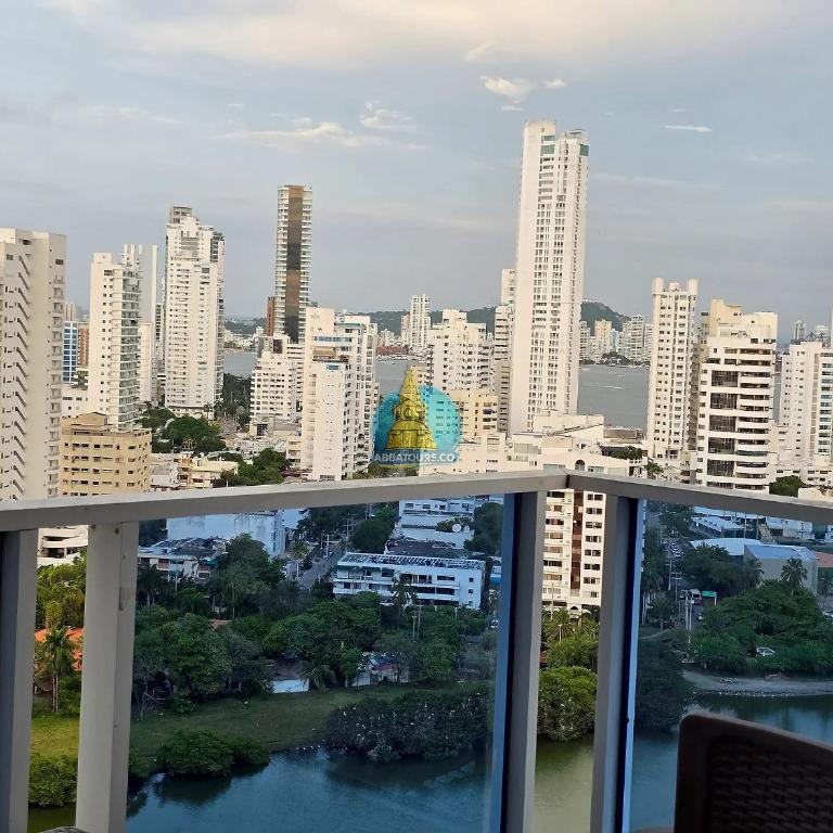 Apto Frente al Hilton Piso 21 - One-Bedroom Apartment with Balcony and Sea View - 7