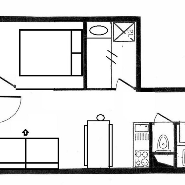 Appartement 2 pièces rénové, skis aux pieds, 5 pers, style montagnard, balcon - FR-1-344-938 - Apartamento - 16