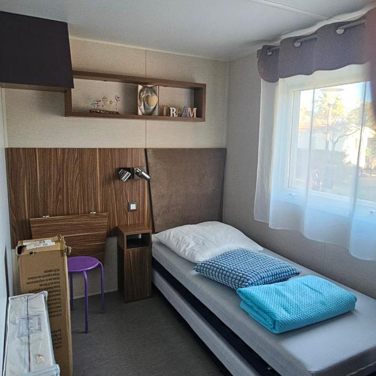 Mobil-home Évasion Valras tout confort 40 m2 - Camping Les Sables du Midi Valras-Plage - Bungalow mit 3 Schlafzimmern - 43