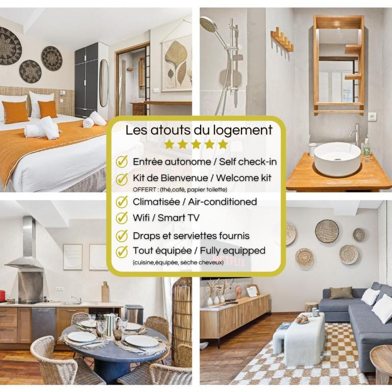 Bohème - Climatisé - 2 pas du port - Rue du Cepoun San Martin - Appartement 1 Chambre Deluxe - 2