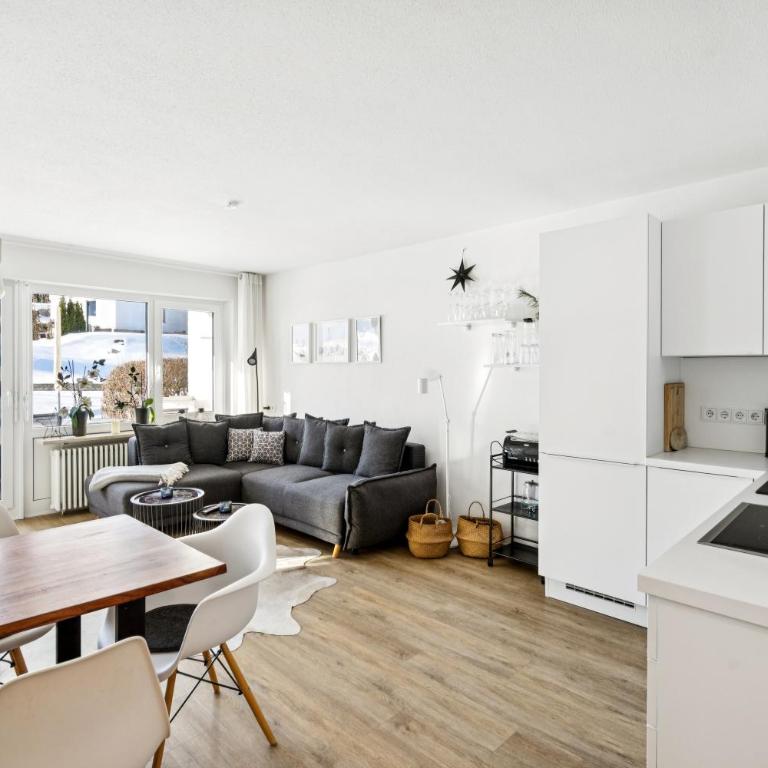 Schneerosenblüte Steibis mit Oberstaufen Plus - Deluxe Apartment mit 1 Schlafzimmer und Gartenblick - 8