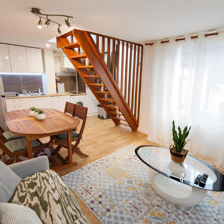 Maladrerie Duplex Proche Gare et Centre Rouen - Linge & Ménage Inclus - One-Bedroom Apartment - 1