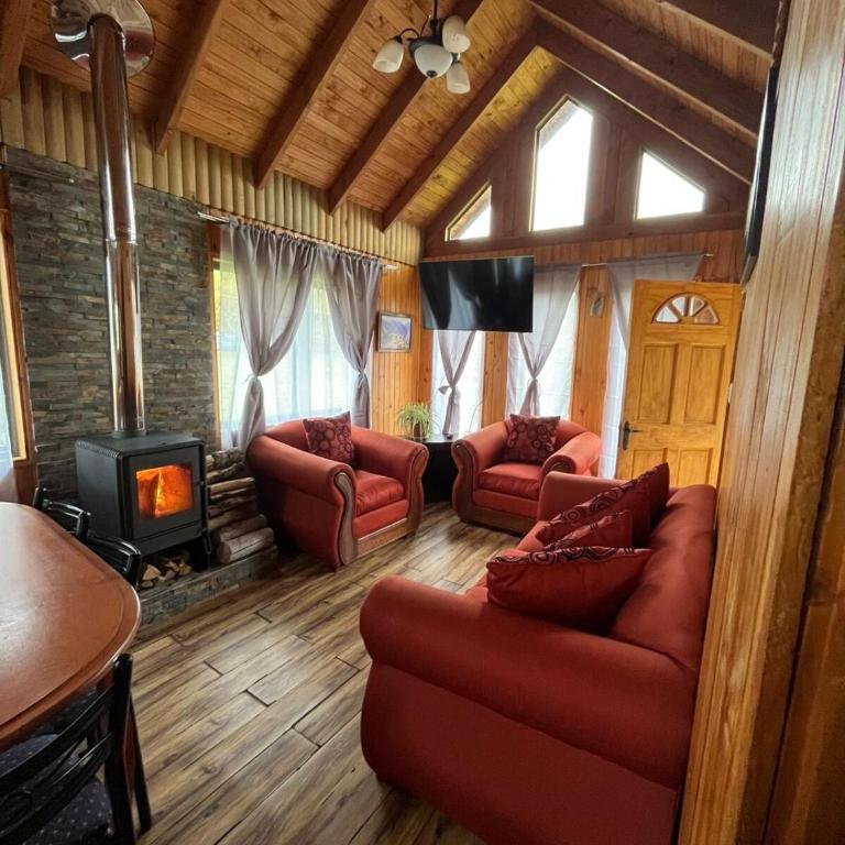 Cabaña Tricahue 1 El Colorado sector - Three-Bedroom House - 2