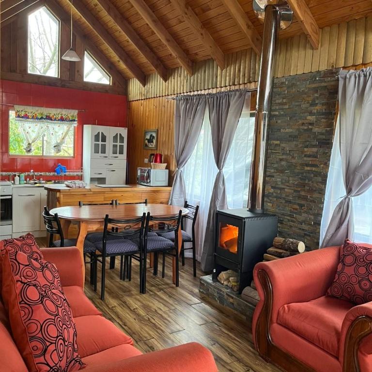 Cabaña Tricahue 1 El Colorado sector - Three-Bedroom House - 12
