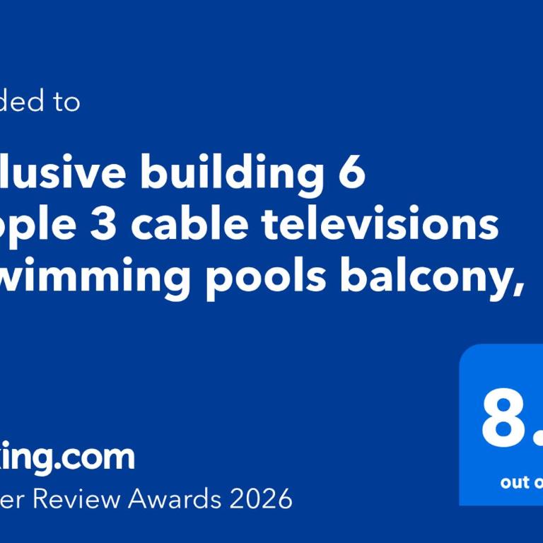 Exclusive building 6 people 3 cable televisions 3 swimming pools balcony, - Casa de 2 dormitorios - 40