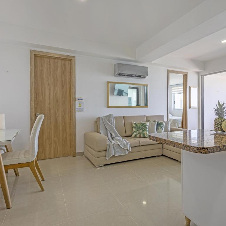 Bocagrande Summer Beach - Primera linea de mar - Two-Bedroom Apartment - 6