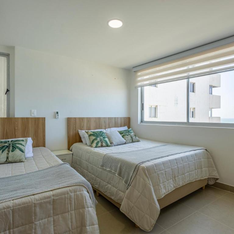 Bocagrande Summer Beach - Primera linea de mar - Two-Bedroom Apartment - 16